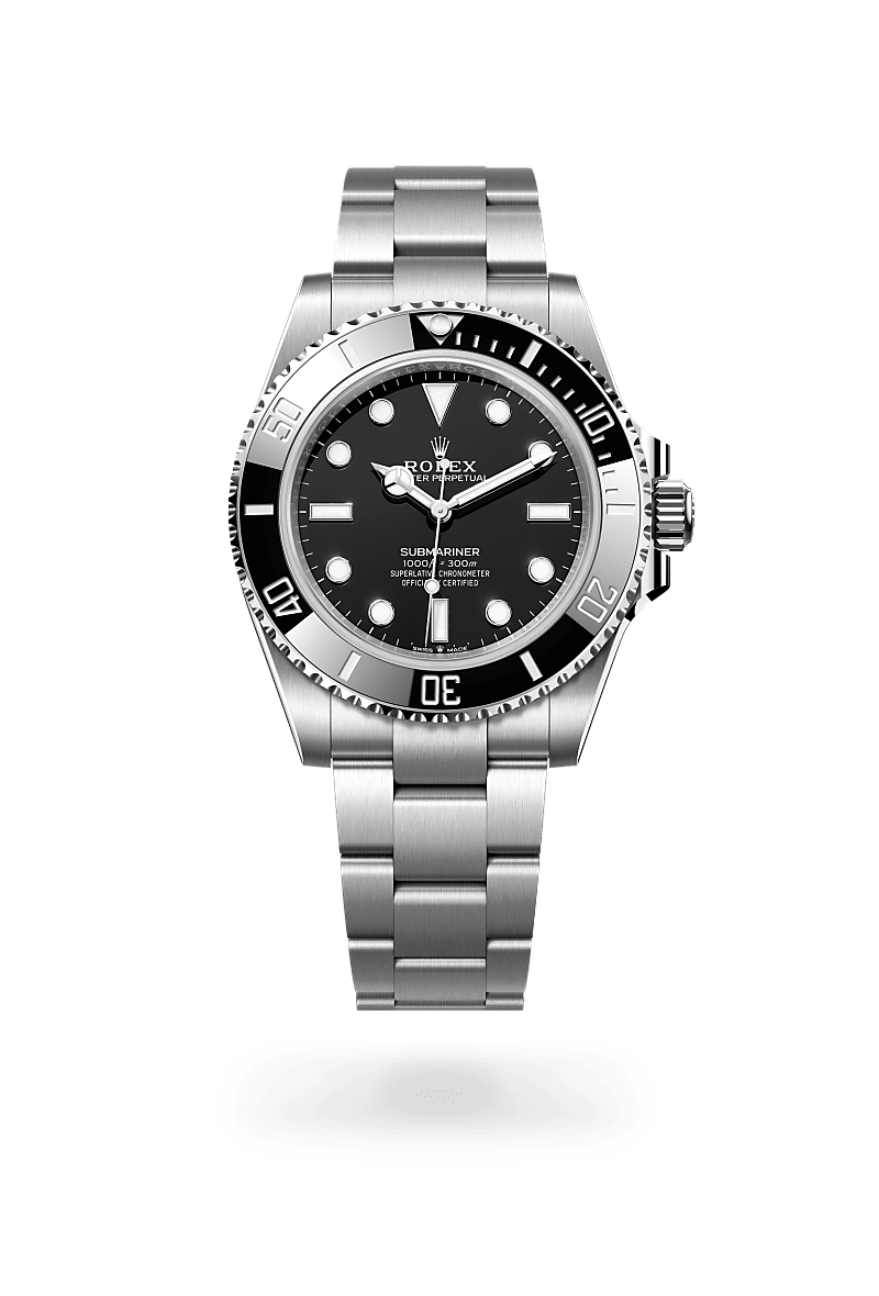 오이스터스틸 소재의 롤렉스 SUBMARINER 정면, M124060-0001 - 명보사