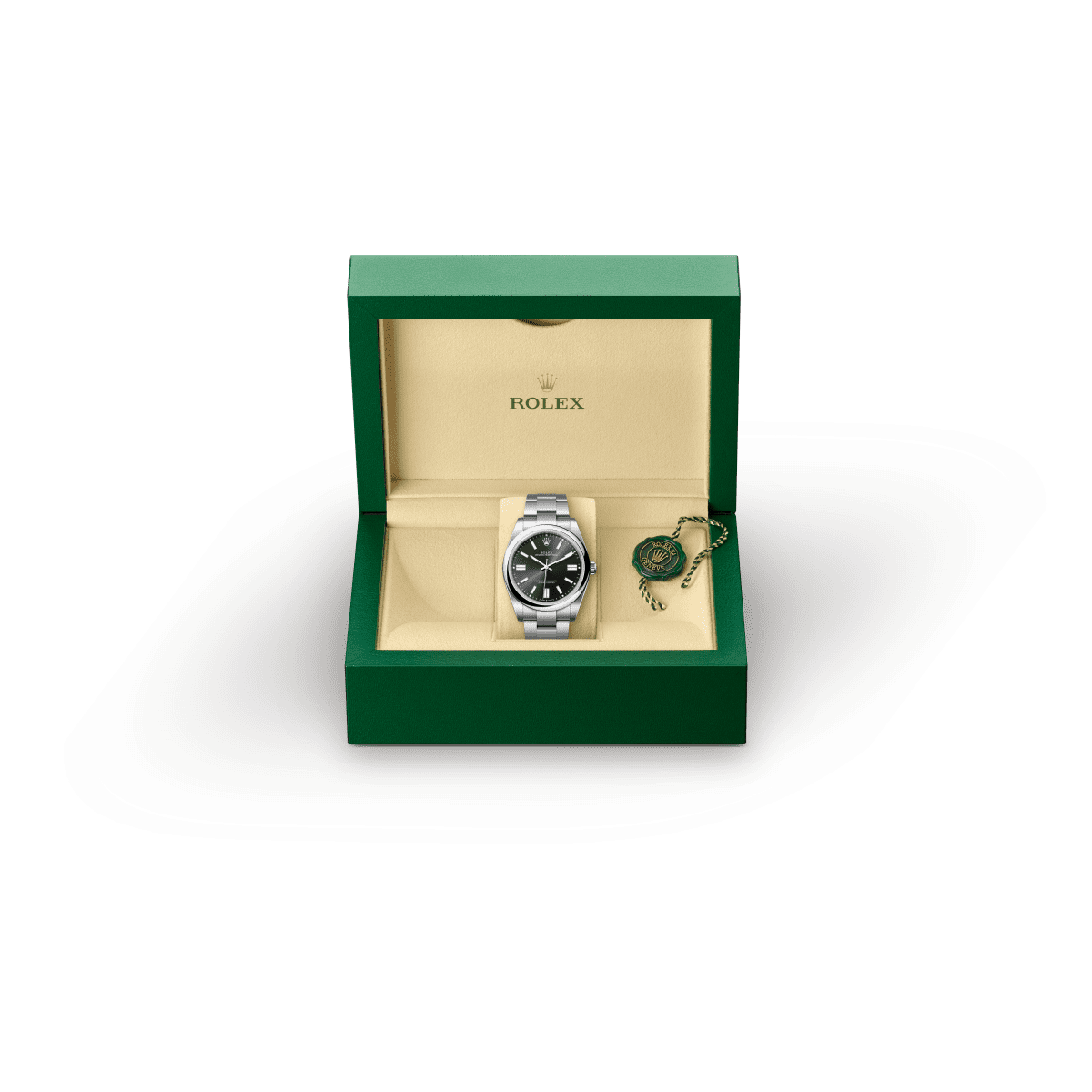 오이스터스틸 소재의 롤렉스 OYSTER PERPETUAL, M124300-0002 - 명보사