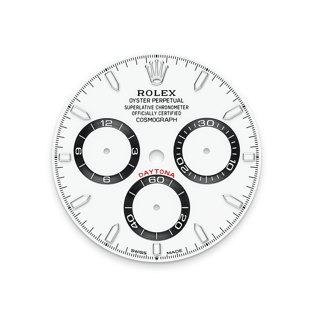 오이스터스틸 소재의 롤렉스 Cosmograph Daytona 다이얼, M126500LN-0001 - 명보사