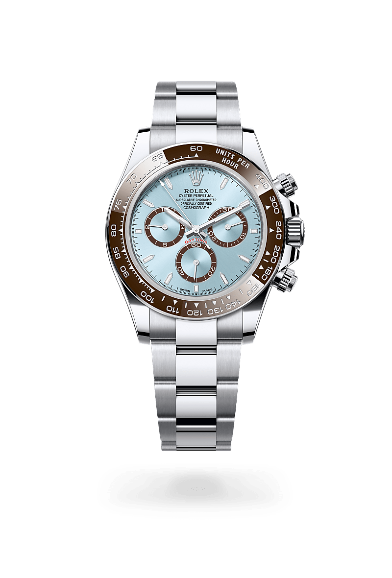 플래티넘 소재의 롤렉스 COSMOGRAPH DAYTONA 정면, M126506-0001 - 명보사