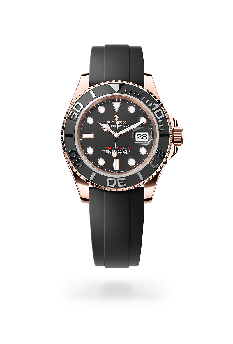 18캐럿 에버로즈 골드 소재의 롤렉스 YACHT-MASTER 정면, M126655-0002 - 명보사