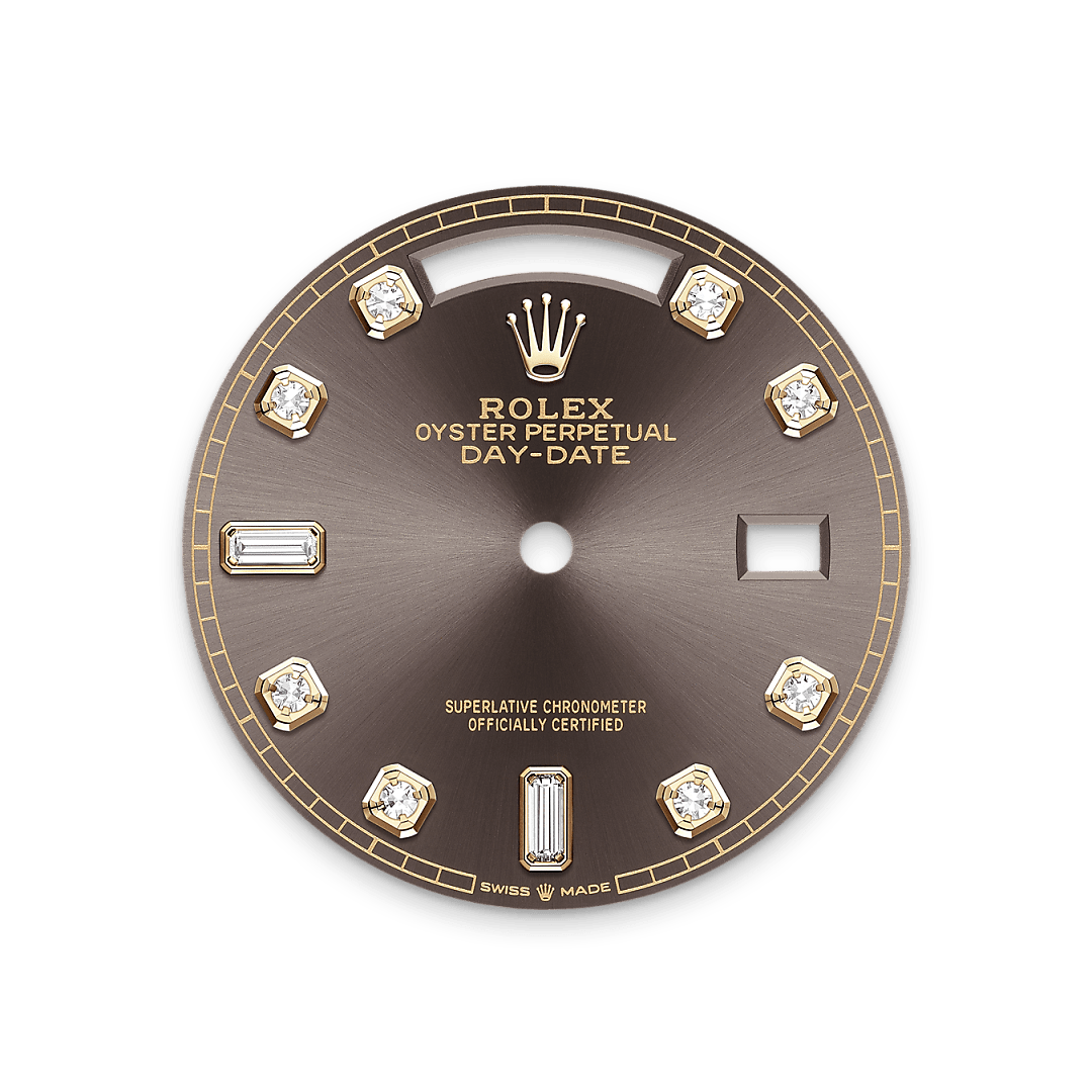 rolex Day-Date 36 dial  in 18 ct yellow gold, M128238-0022 - Myungbosa