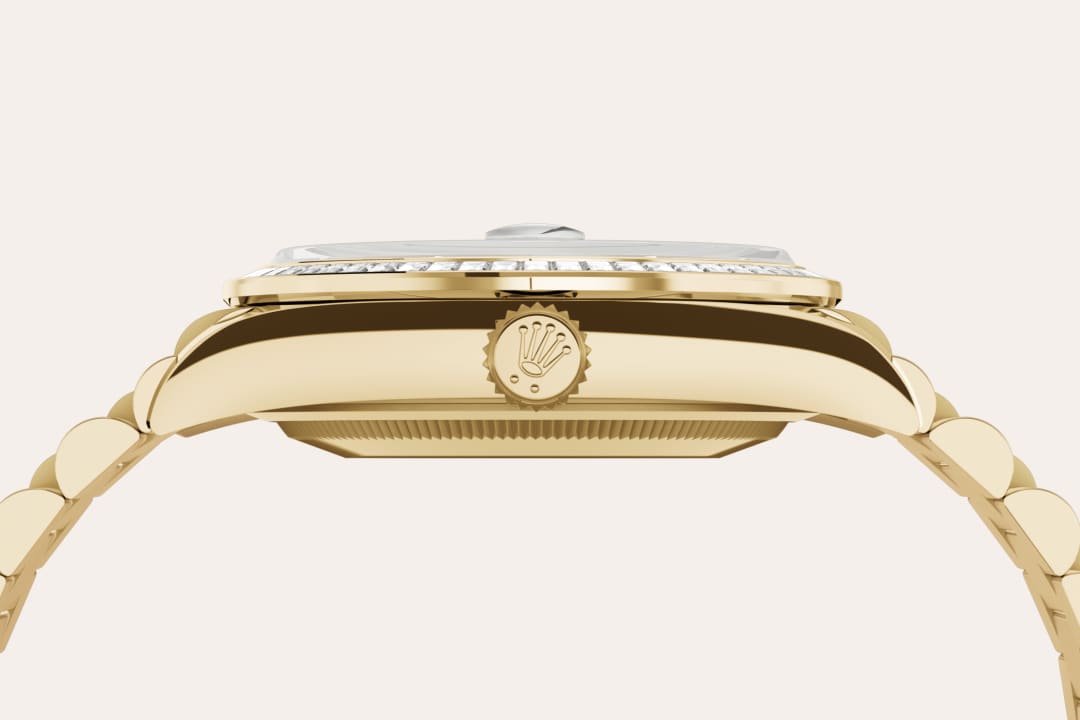 rolex Day-Date 36 material and crown  in 18 ct yellow gold, M128398TBR-0035 - Myungbosa