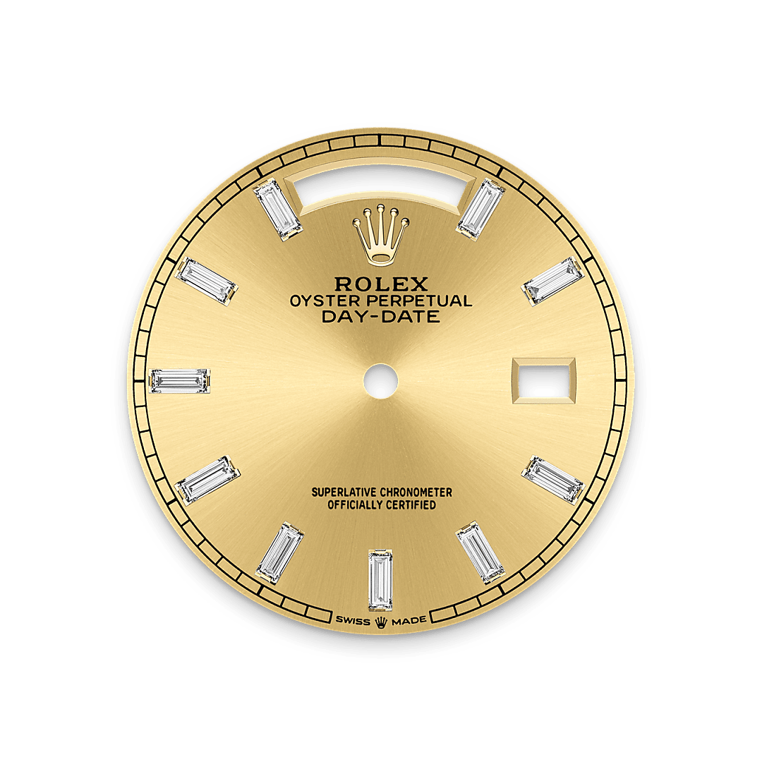 rolex Day-Date 36 dial in 18 ct yellow gold, M128398TBR-0037 - Myungbosa