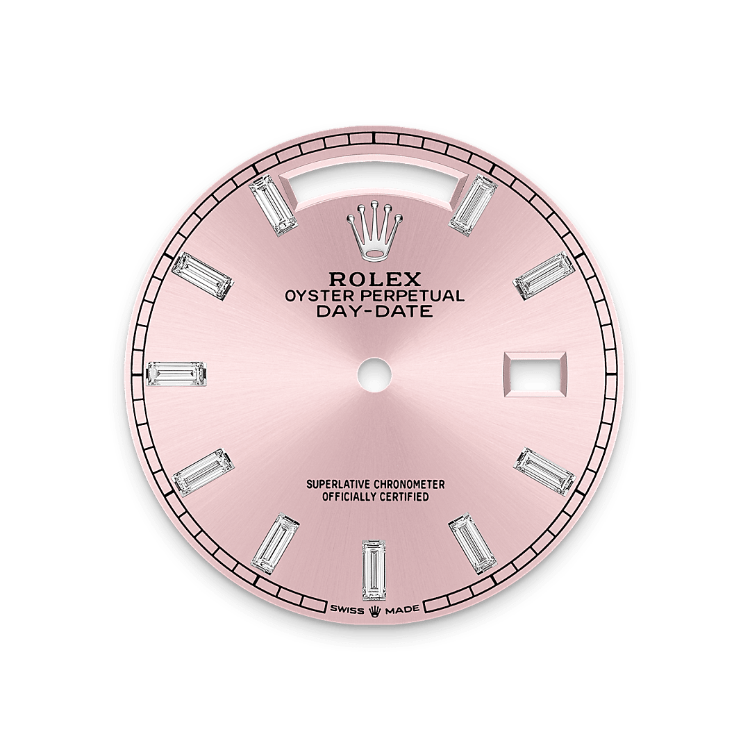 rolex Day-Date 36 dial in 18 ct white gold, M128399TBR-0029 - Myungbosa