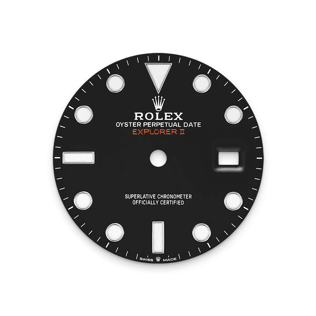 rolex Explorer II dial  in Oystersteel, M226570-0002 - Myungbosa