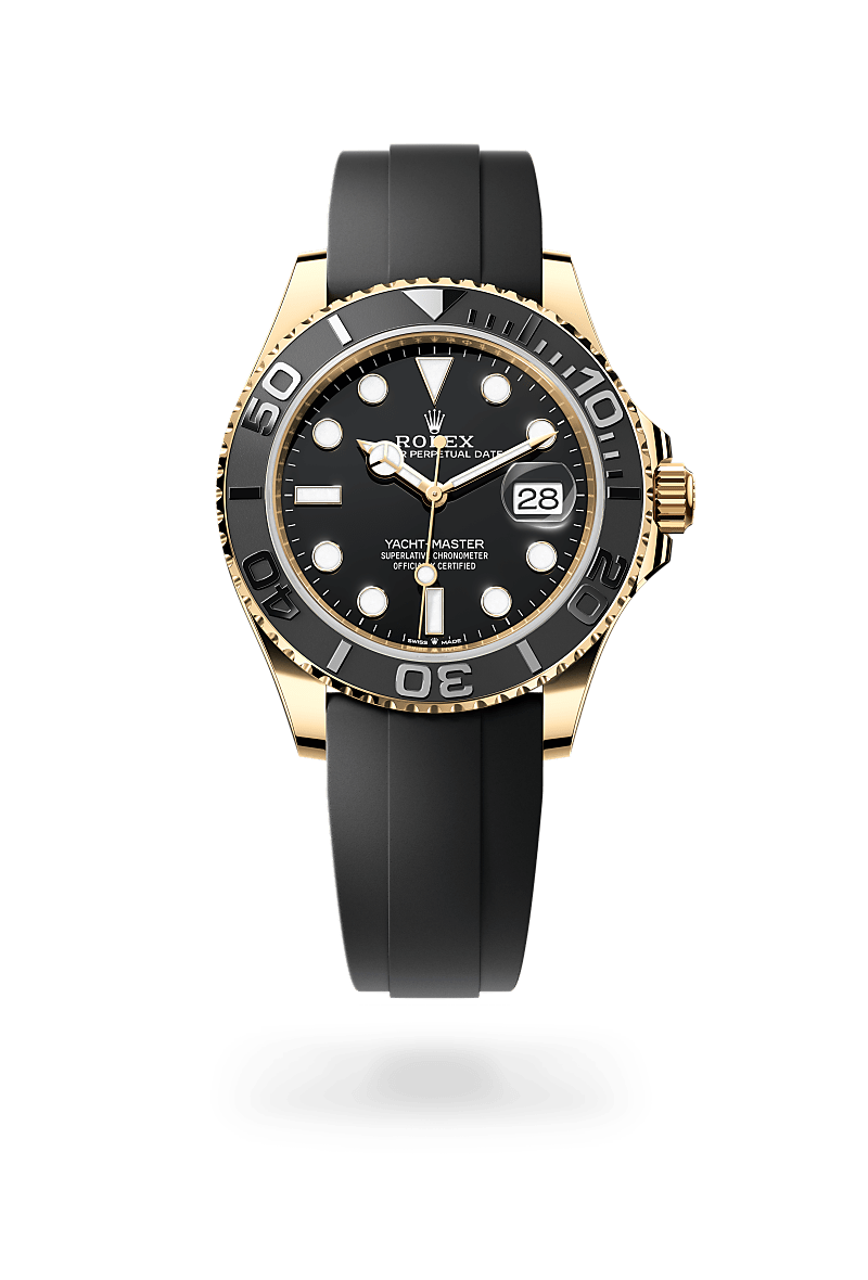 rolex YACHT-MASTER front view in 18 ct yellow gold, M226658-0001 - Myungbosa