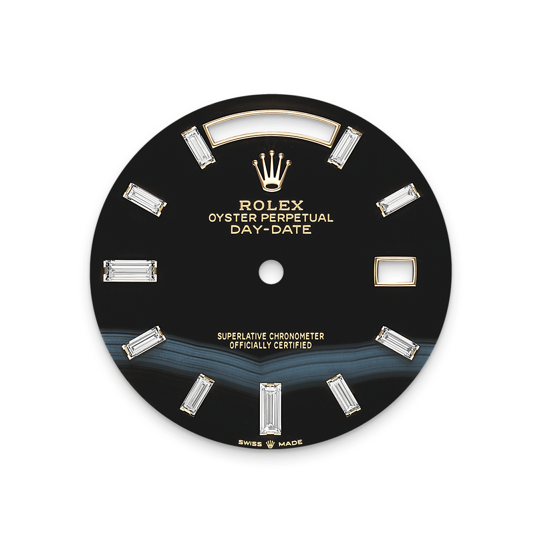 rolex Day-Date 40 dial in 18 ct yellow gold, M228238-0059 - Myungbosa