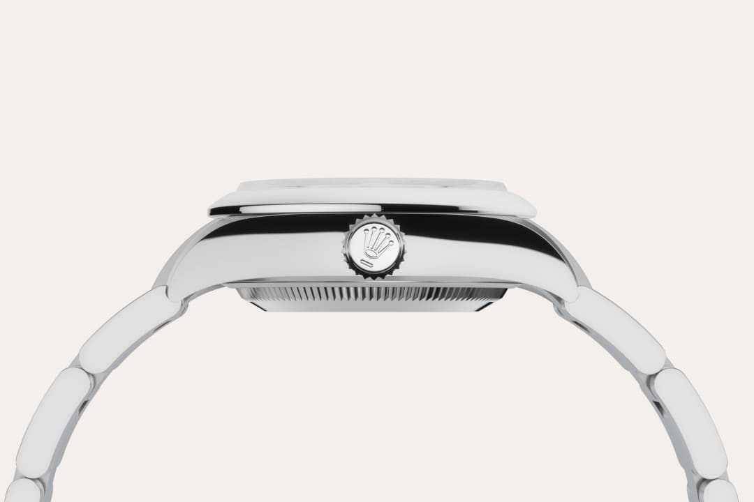 오이스터스틸 소재의 롤렉스 Oyster Perpetual 28 소재 및 크라운, M276200-0001 - 명보사