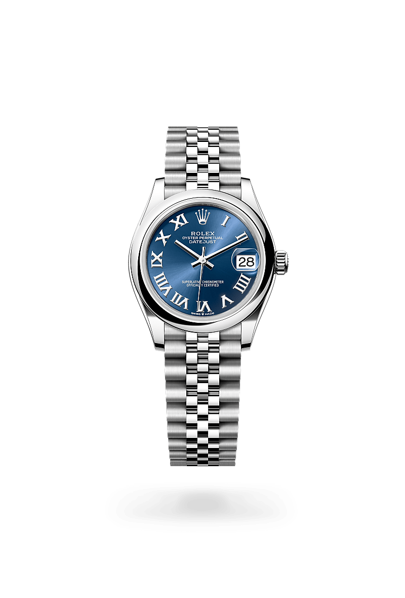 rolex DATEJUST front view in Oystersteel, M278240-0018 - Myungbosa