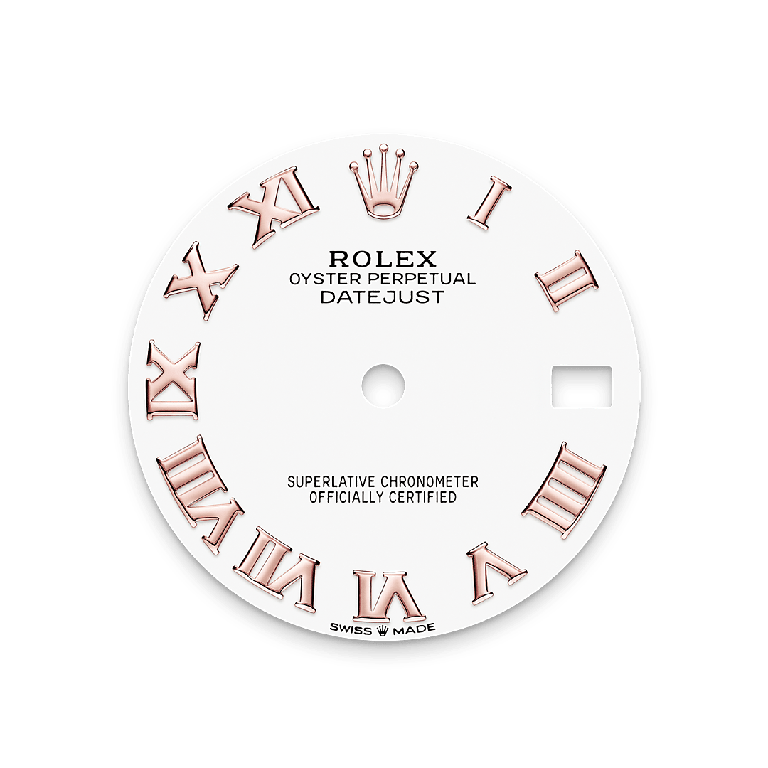 rolex Datejust 31 dial in Everose Rolesor - combination of Oystersteel and Everose gold, M278271-0002 - Myungbosa