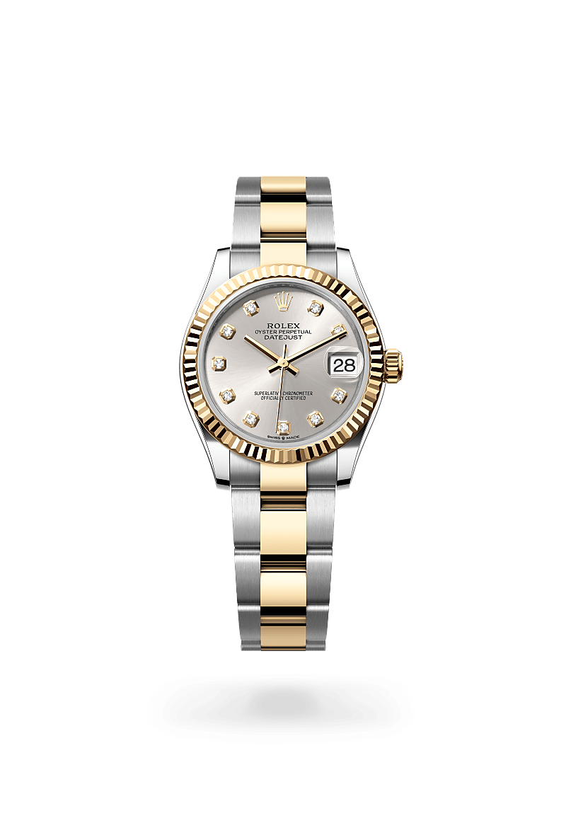 옐로우 롤레조 – 오이스터스틸과 옐로우 골드의 조합 소재의 롤렉스 DATEJUST 정면, M278273-0019 - 명보사