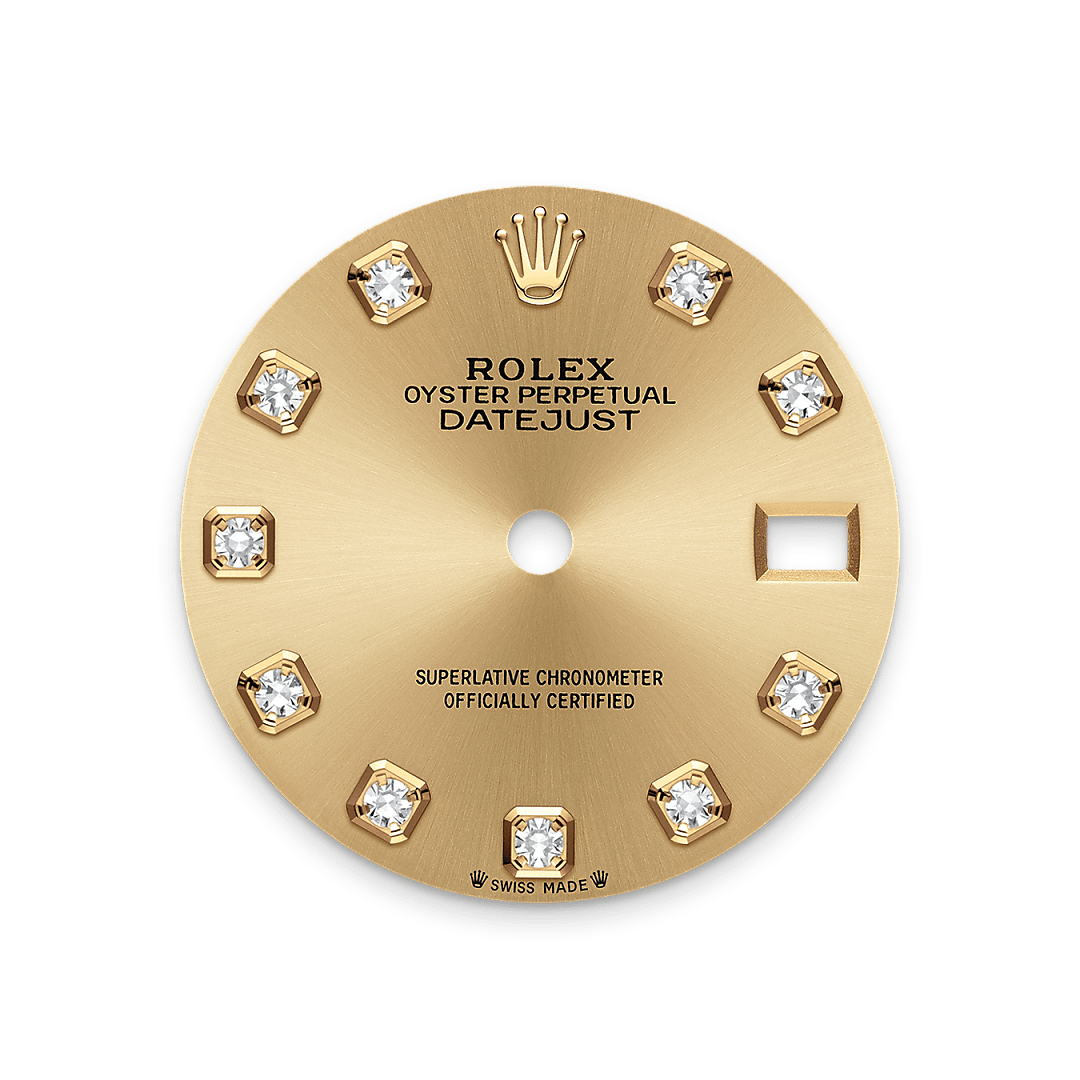 rolex Lady-Datejust dial in Yellow Rolesor - combination of Oystersteel and yellow gold, M279173-0012 - Myungbosa