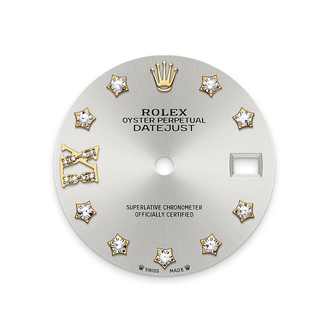 rolex Lady-Datejust dial in Yellow Rolesor - combination of Oystersteel and yellow gold, M279383RBR-0003 - Myungbosa