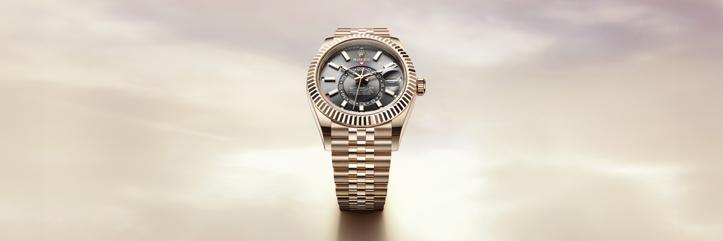 rolex SKY-DWELLER in 18 ct Everose gold, M336935-0001 - Myungbosa