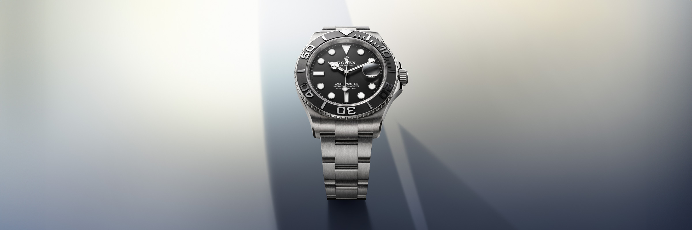 rolex YACHT-MASTER in Rolesium - combination of Oystersteel and platinum, M126622-0001 - Myungbosa